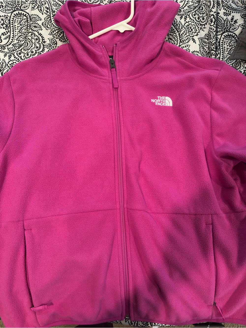The North Face Pink Fleece Hooded Jacket NWT